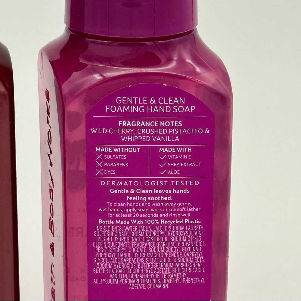 Bath & Body Works Sweetheart Cherry & Covered in Roses Hand Soaps NWT
